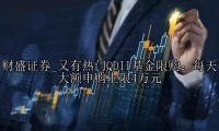 又有热门QDII基金限购：每天大额申购上限4万元